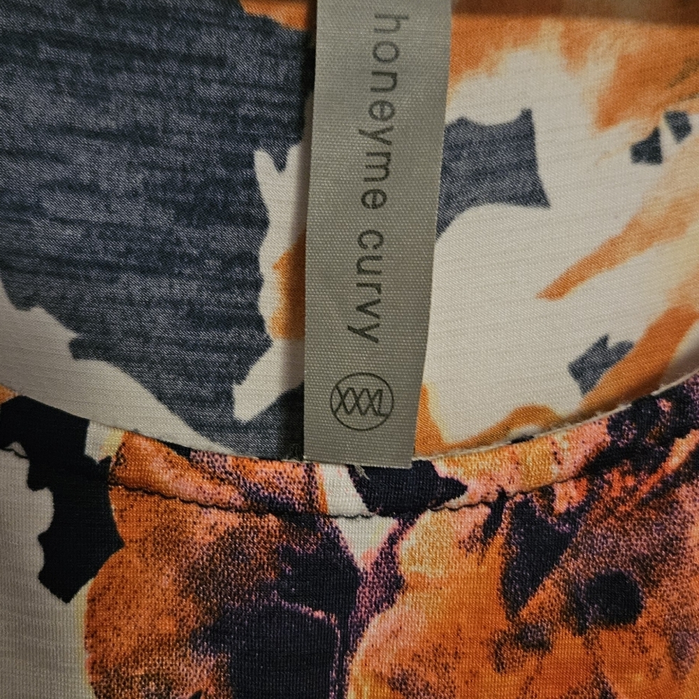 Honeyme Curvy Floral Dress XXXL 3x - Picture 3 of 3